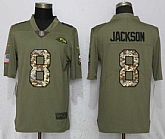 Nike Ravens 8 Lamar Jackson Olive Camo Salute To Service Limited Jersey,baseball caps,new era cap wholesale,wholesale hats